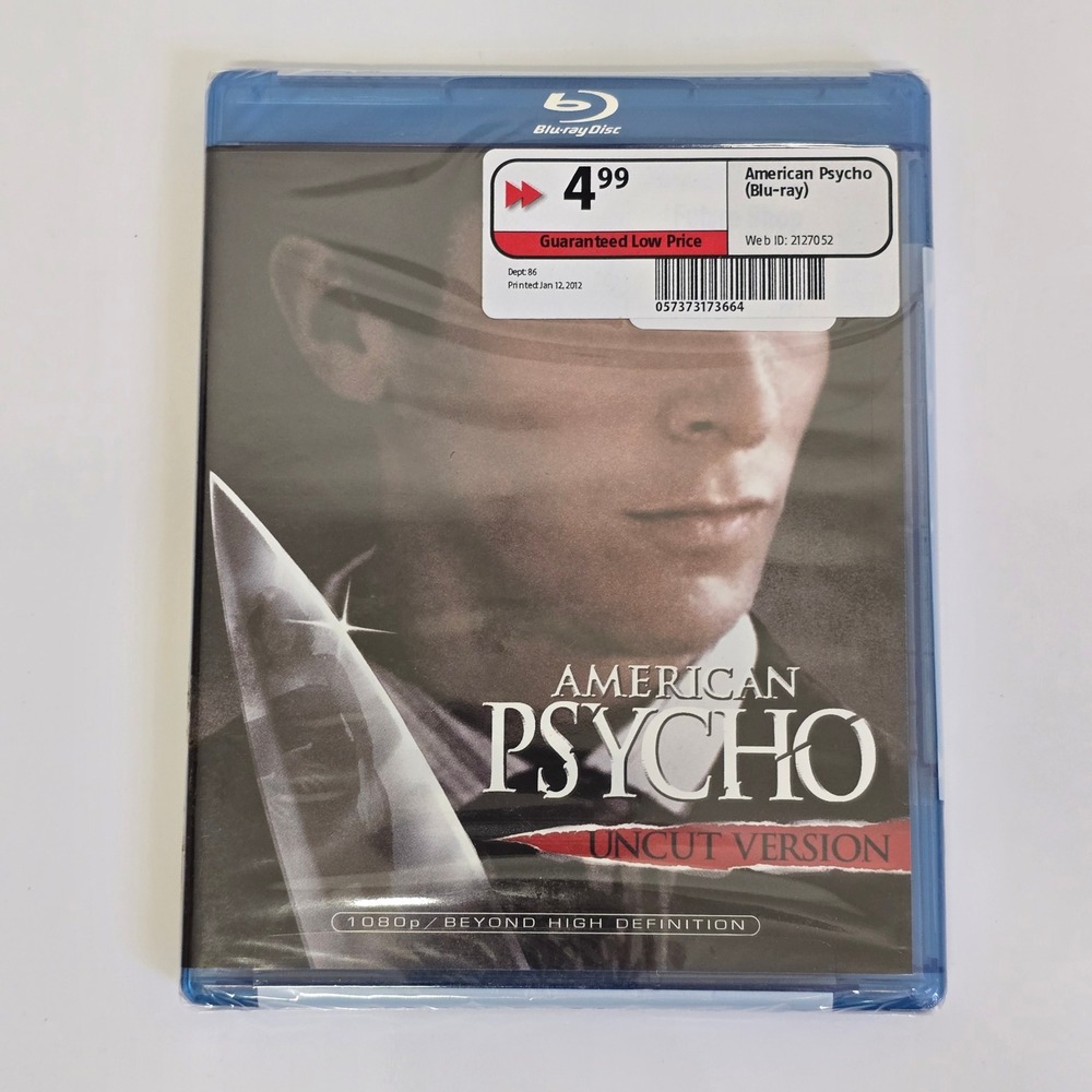 American Psycho Blu-ray Uncut Version Christian Bale Cult Thriller
